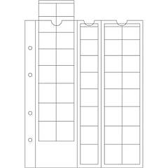 Аркуш до альбому Leuchtturm, OPTIMA для 5 компл. ЕUROмонет