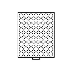 Бокс Leuchtturm для монет (діаметр комірки 26 мм)