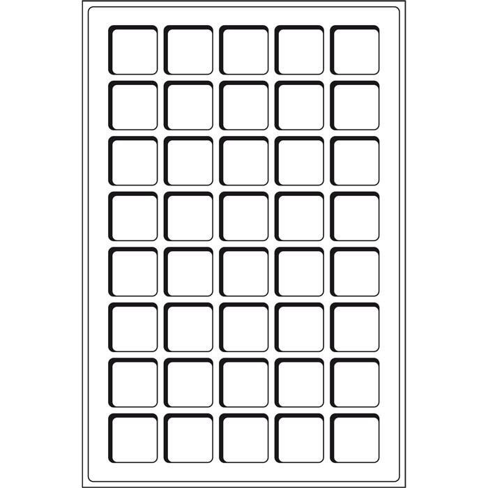 Лоток Leuchtturm для монет (комірка 33*33)