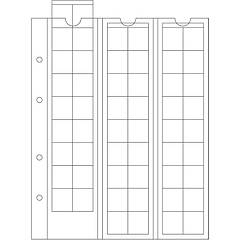 Аркуш до альбому Leuchtturm, OPTIMA для монет до 20 мм