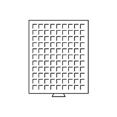 Бокс Leuchtturm для монет (розмір комірки 19*19 мм)