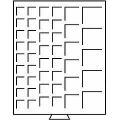 Бокс Leuchtturm для монет (розмір комірки від 24*24 до 50*50 мм)