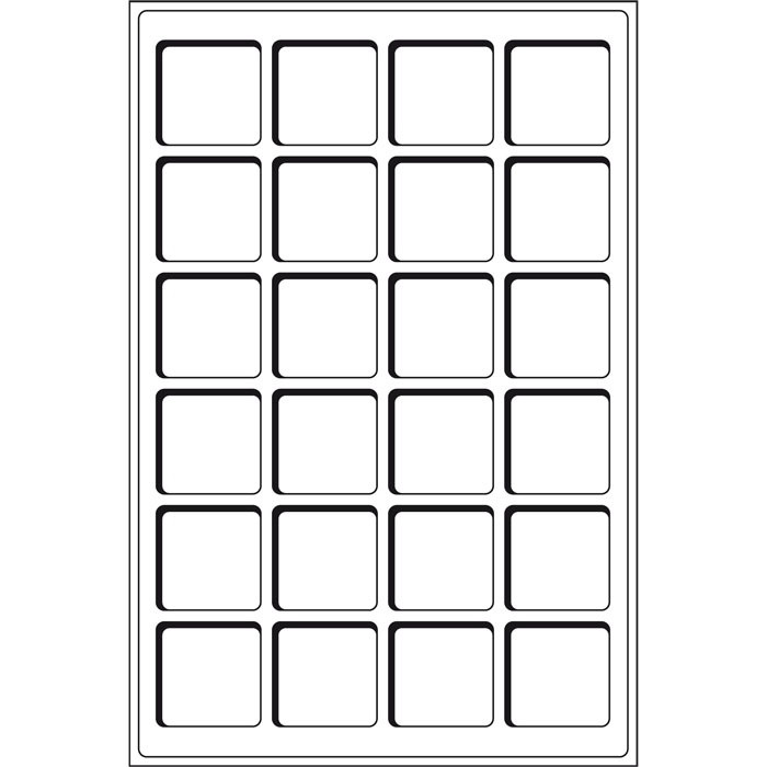 Лоток Leuchtturm для монет (комірка 47*47)