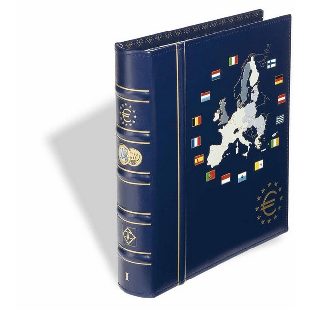 Альбом Leuchtturm, VISTA  для наборів євромонет (12 країн) з футляром, том 1