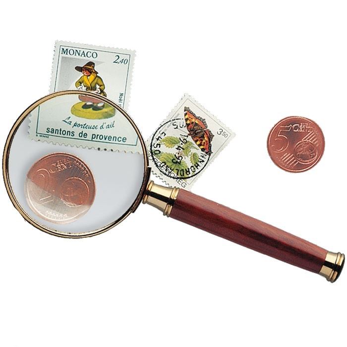 Лупа Leuchtturm 3x50  дерев'яна ручка