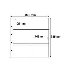 MAX5S Лист до альбому MAXIMUM, 2x6 кишень по  148x95 мм, чорний