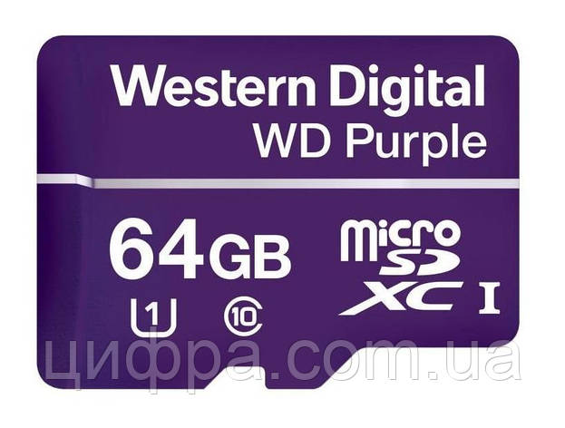 Карта пам'яті microSDHC 64GB UHS-I WDD064G1P0A WDC, фото 1