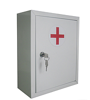 Медицинская аптечка АМ-1 (h365x285x120мм), металлический аптечный шкаф