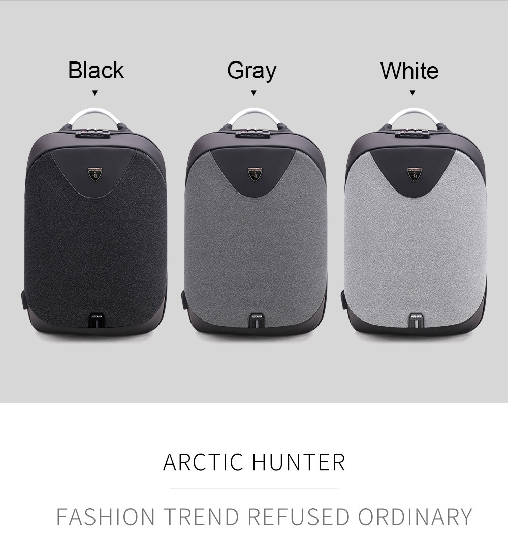 Стильный рюкзак для ноутбука Arctic Hunter B00208, многофункциональный, с кодовым замком, 24л - фото 2 - id-p824760685