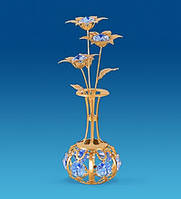 Позолочена фігурка Сваровські Ваза з квітами