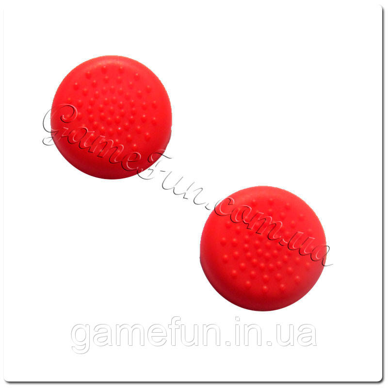 Силіконові накладки на ручки аналогів PS 4 (Red)(2шт)