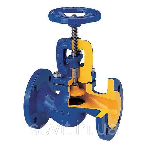 Вентиль запірний фланцевий Zetkama (Польща) тип 215С DN15 PN25 (ДУ15 РУ25) Зеткама, фото 1