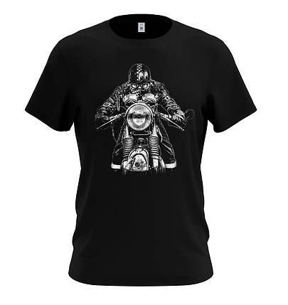 Чоловіча молодіжна футболка "Old school biker", фото 2
