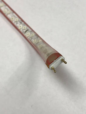Світлодіодна стрічка лінзована Premium SL-13R SMD 2835/120 220V червона IP65 (1м) Код.59394, фото 4