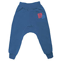 Штани дитячі для хлопчика GABBI BR-08-18 Ведмідь Синій на зріст 86 (11336)