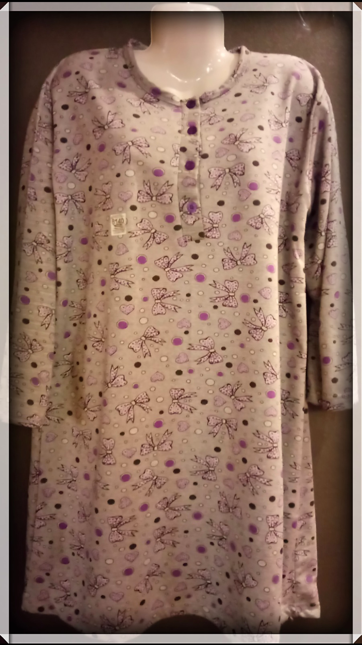 Жіноча сорочка великих розмірів, байка, фото 1