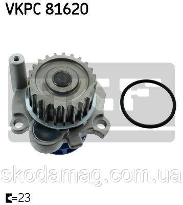 Помпа охолодження Шокоду Суперб ÷ 1.8 AWT SKF VKPC 81620 SkodaMag