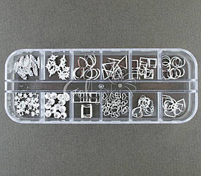 Набір із металевим декором для дизайну нігтів, N7