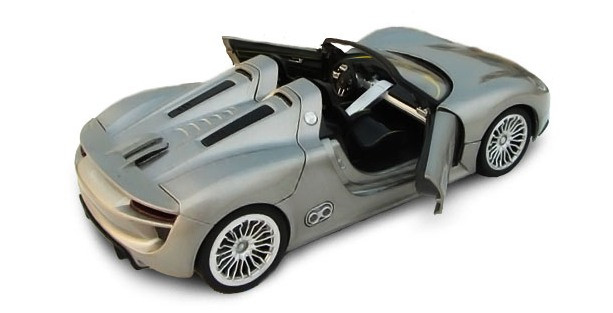 Машинка р/у 1:24 Meizhi лиценз. Porsche 918 металлическая (серый) - фото 5 - id-p824947860