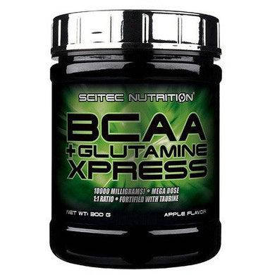 BCAA+Glutamine Xpress Scitec Nutrition 300 g Apple, фото 1