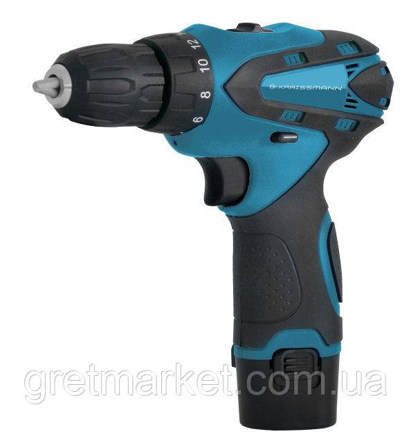 Шуруповерт акумуляторний KRAISSMANN 1500 ABS 12/1 Li