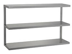 Полиця з нержавіючої сталі 3-рівнева відкрита