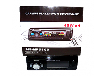 Автомагнітола HS-MP5100 MP3/WMA стильна стандартна магнітола музика в машину