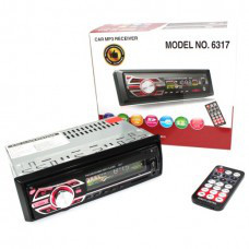 Автомагнітола 6317 магнітола без диска 1DIN MP3 RGB універсальна автомобільна магнітола з підсвічуванням