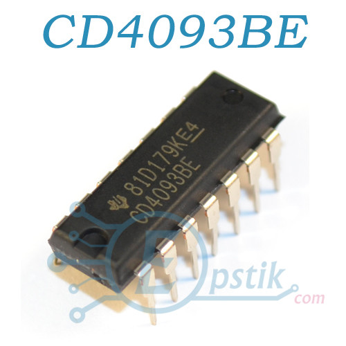 CD4093BE (К1561ТЛ1) чотири логічних елемента DIP14