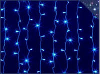 Новогодняя гирлянда светодиодная "Штора" L240 синяя гирлянда на окно 2х1.5 метра