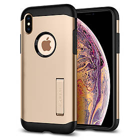 Чохол Spigen для iPhone XS Max, Slim Armor, Champagne Gold