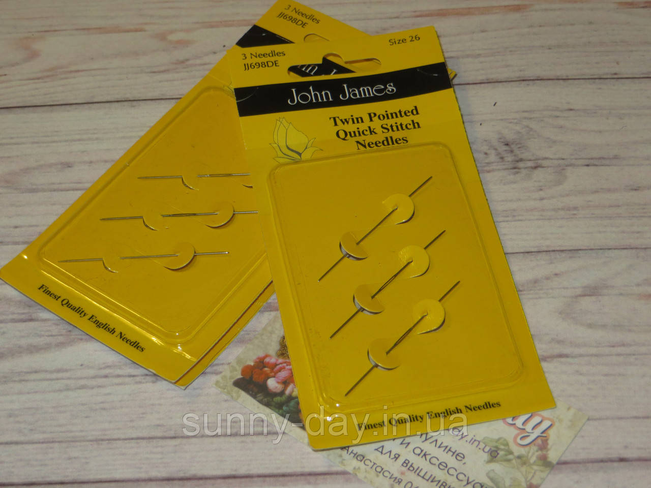 Голки для вишивки двосторонні John James №24, фото 1