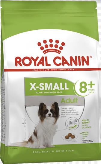 Royal Canin X-small Adult +8 1,5 кг для собак маленьких порід старше 8 років