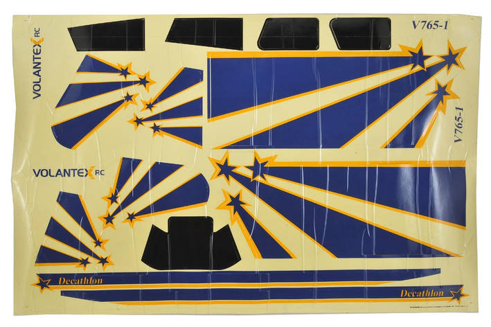 Комплект наклейок літака VolantexRC Decathlon 750 мм (V-7651-Dec), фото 1