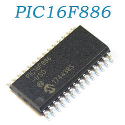 PIC16F886-I/SO, мікроконтролер 8-bit 16MHz, SOP28