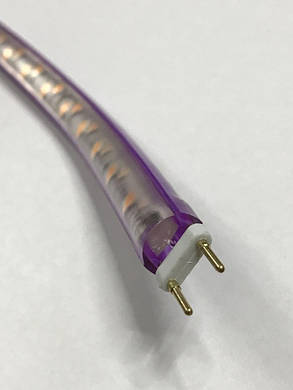 Світлодіодна стрічка SMD 2835/120 220V рожева з лінзою Код.59395, фото 2