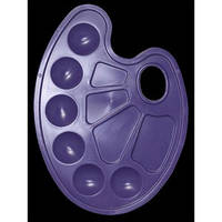 Палітра для малювання ZiBi пластикова фіолетова 22,5*16см