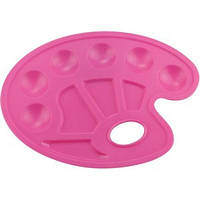 Палітра для малювання ZiBi пластикова рожева 22,5*16см