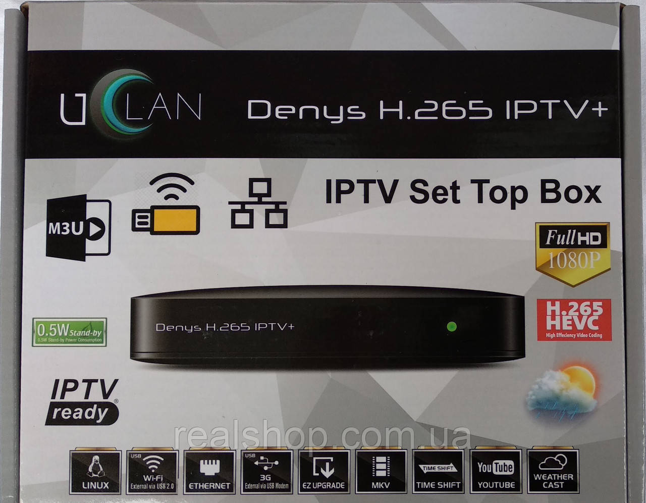 UClan Denys H. 265 IPTV + (PLUS) + останнє ПЗ + гарантія 6 місяців!