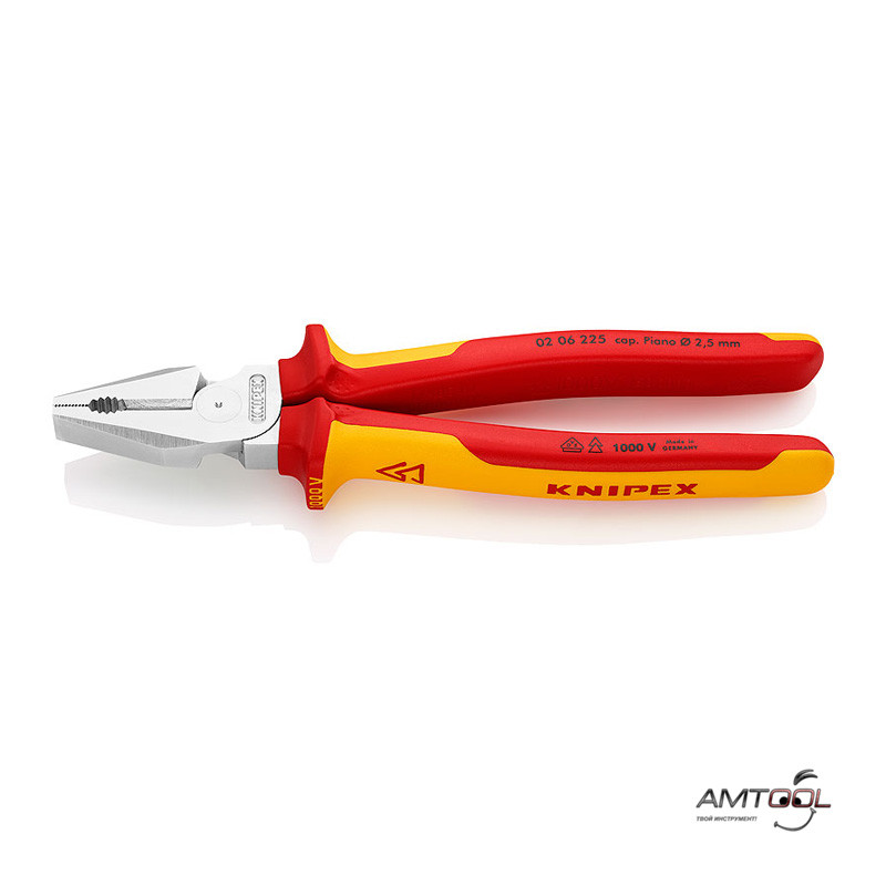 Плоскогубці комбіновані VDE 225 мм — Knipex 02 06 225