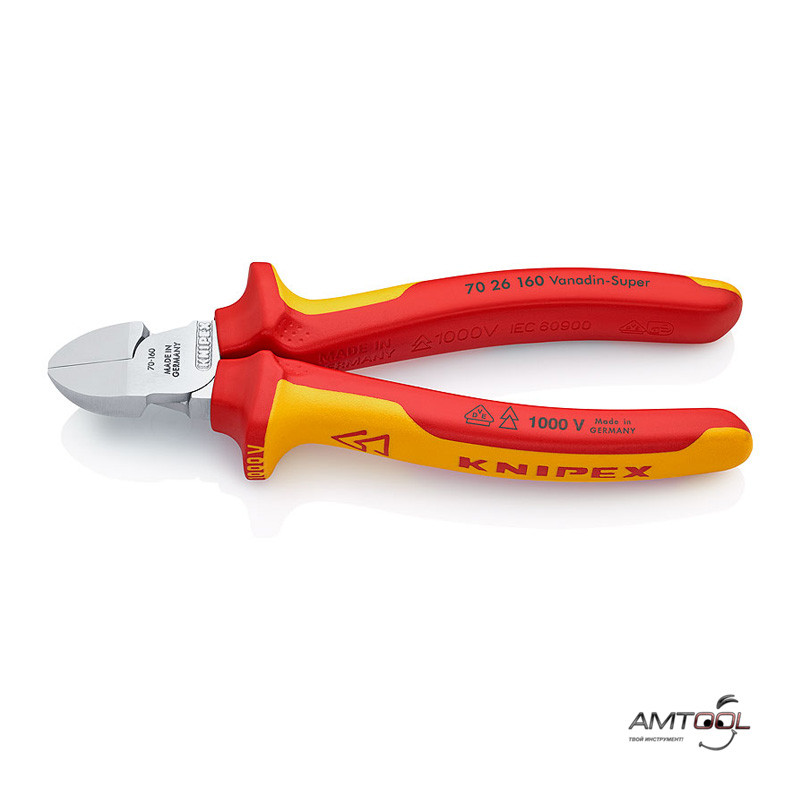 Кусачки бічні VDE 160 мм — Knipex 70 26 160