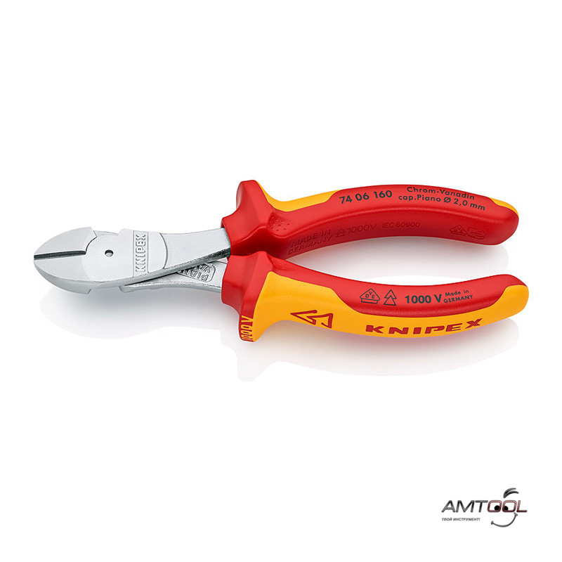 Кусачки бічні особливої потужності VDE 160 мм — Knipex 74 06 160