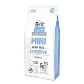 Корм для собак міні порід з чутливим травленням, з олениною, Brit Care Mini Sensitive 2кг