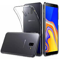 Прозрачный силиконовый чехол Samsung Galaxy J6 Plus (2018)