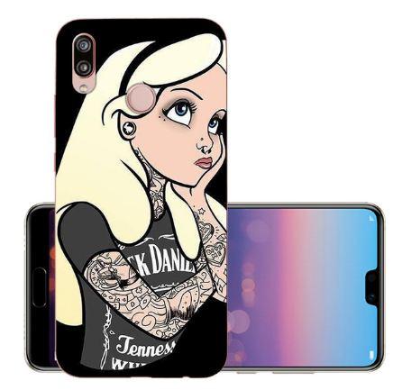 Силіконовий чохол для Huawei Huawei p20 lite з малюнком Аліса Jack daniel's