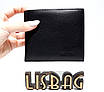 Чоловічий шкіряний гаманець на магніті практичний і зручний Balisa Чорний, фото 10