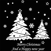 Новорічні наклейки " Merry Christmas " 47х50 см