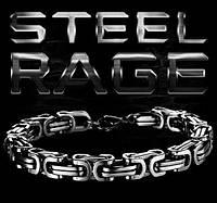 Чоловічий браслет Steel Rage (silver )