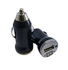 Автомобільна зарядка USB, 1A, чорна