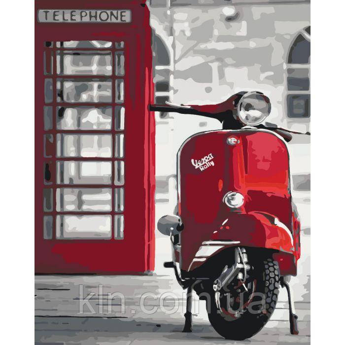 Картина за номерами Легендарна Vespa 40 х 50 см Ідейка КН2155